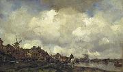 Maris, Jacob Village near Schiedam oil painting artist